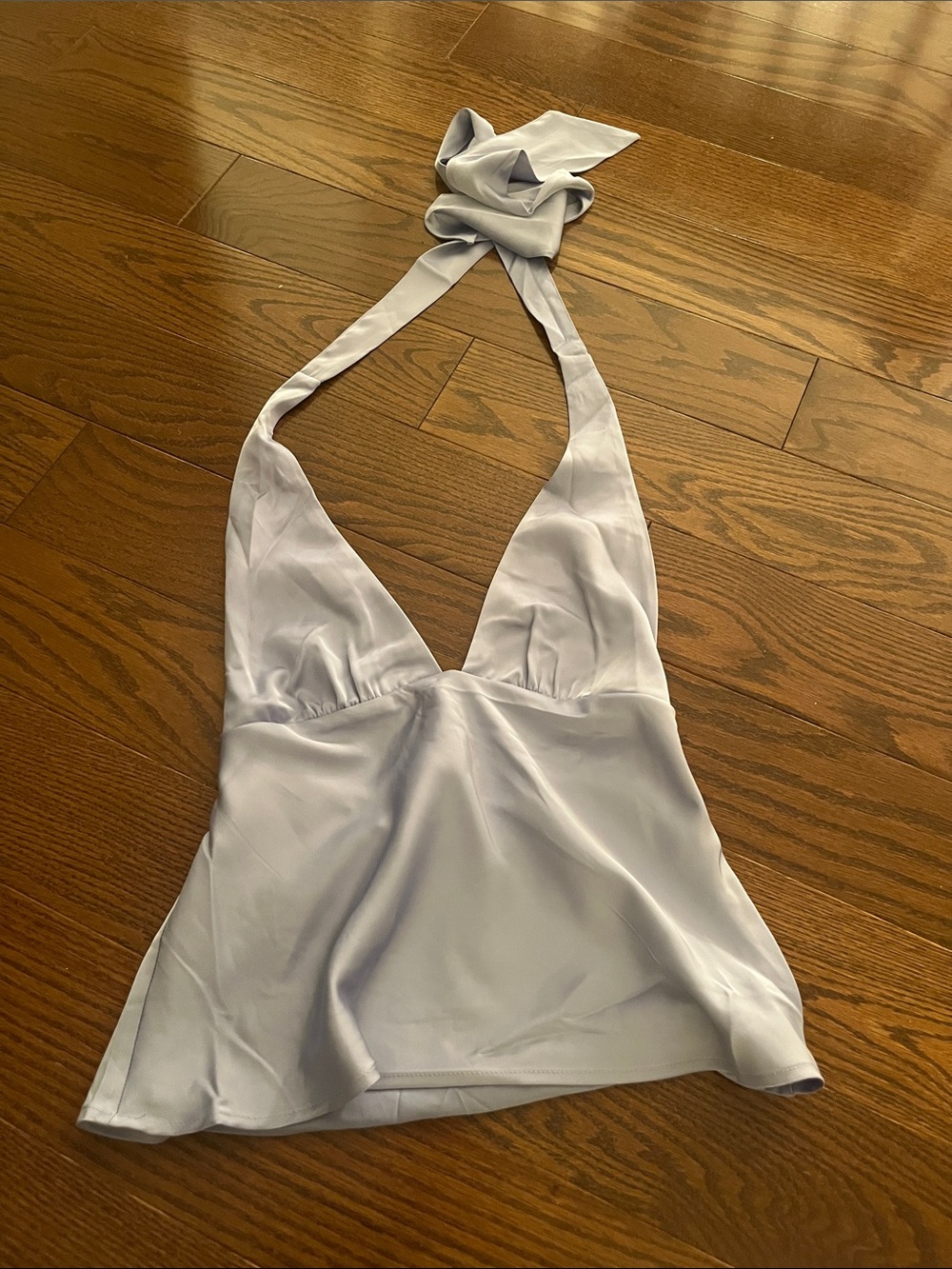 Dynamite Lilac Satin Halter Camisole